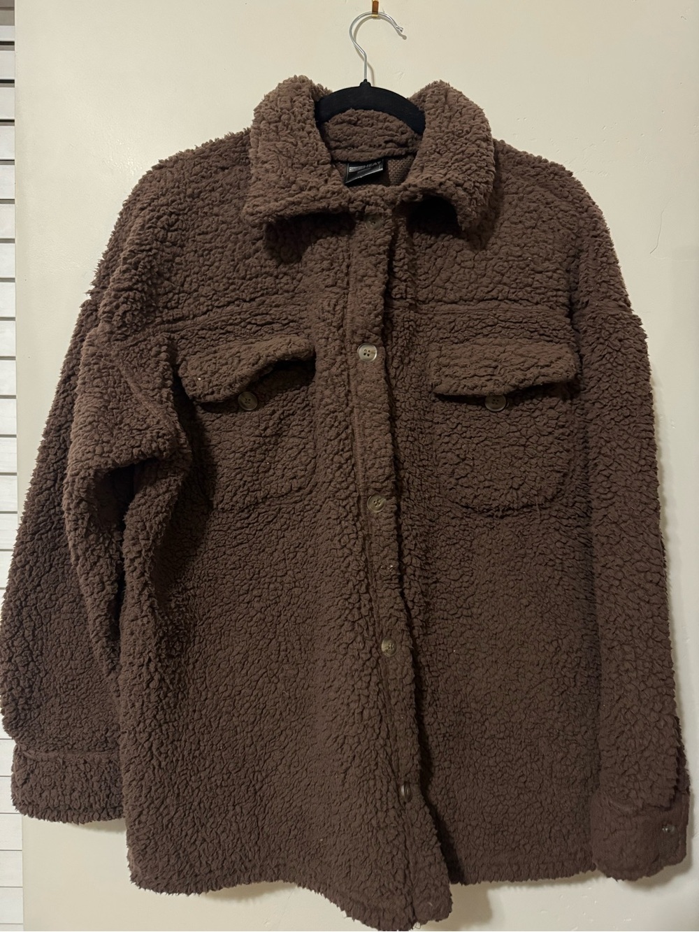 32 Degrees Women's Brown Sherpa Shacket